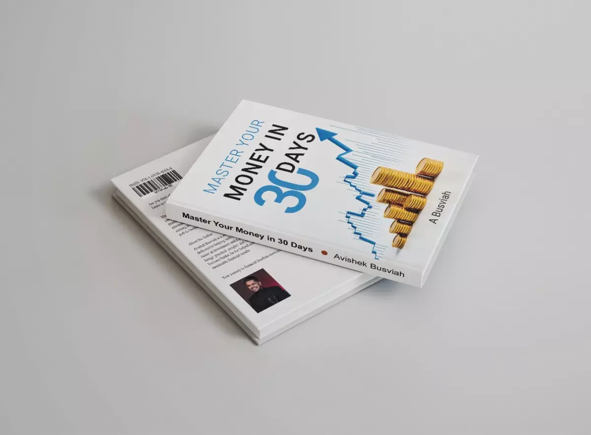 Two copies of the book Master Your Money in 30 Days by Avishek Busviah
